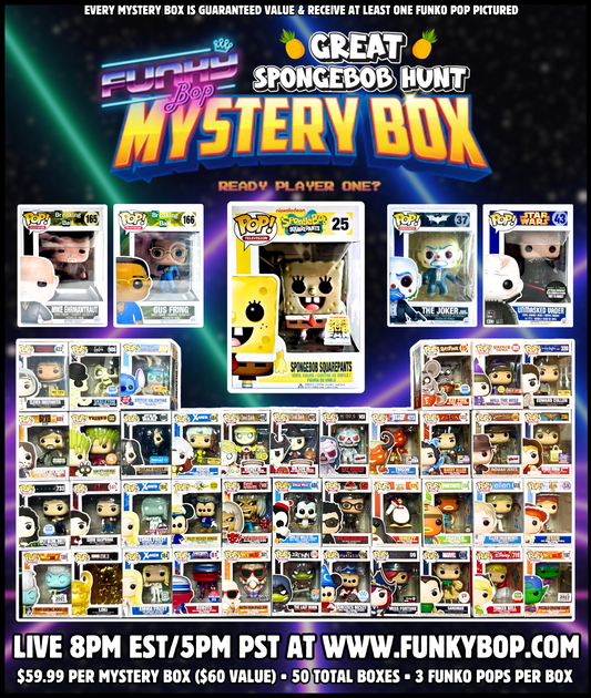 Funky Bop GREAT SPONGEBOB HUNT Mystery Box - 6.21