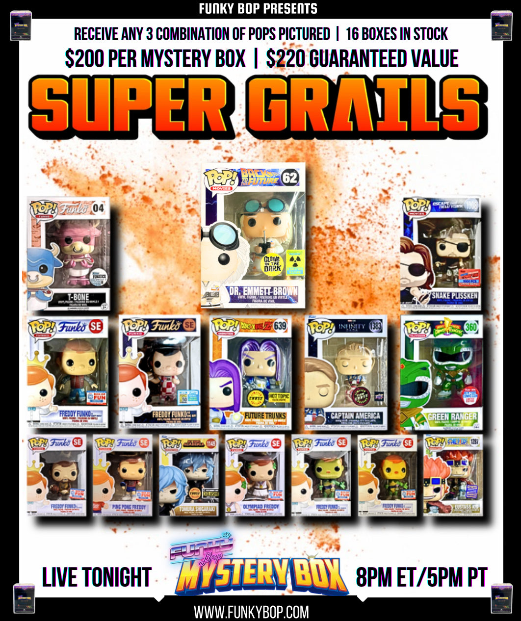 Funky Bop SUPER GRAILS Mystery Box - 10.18