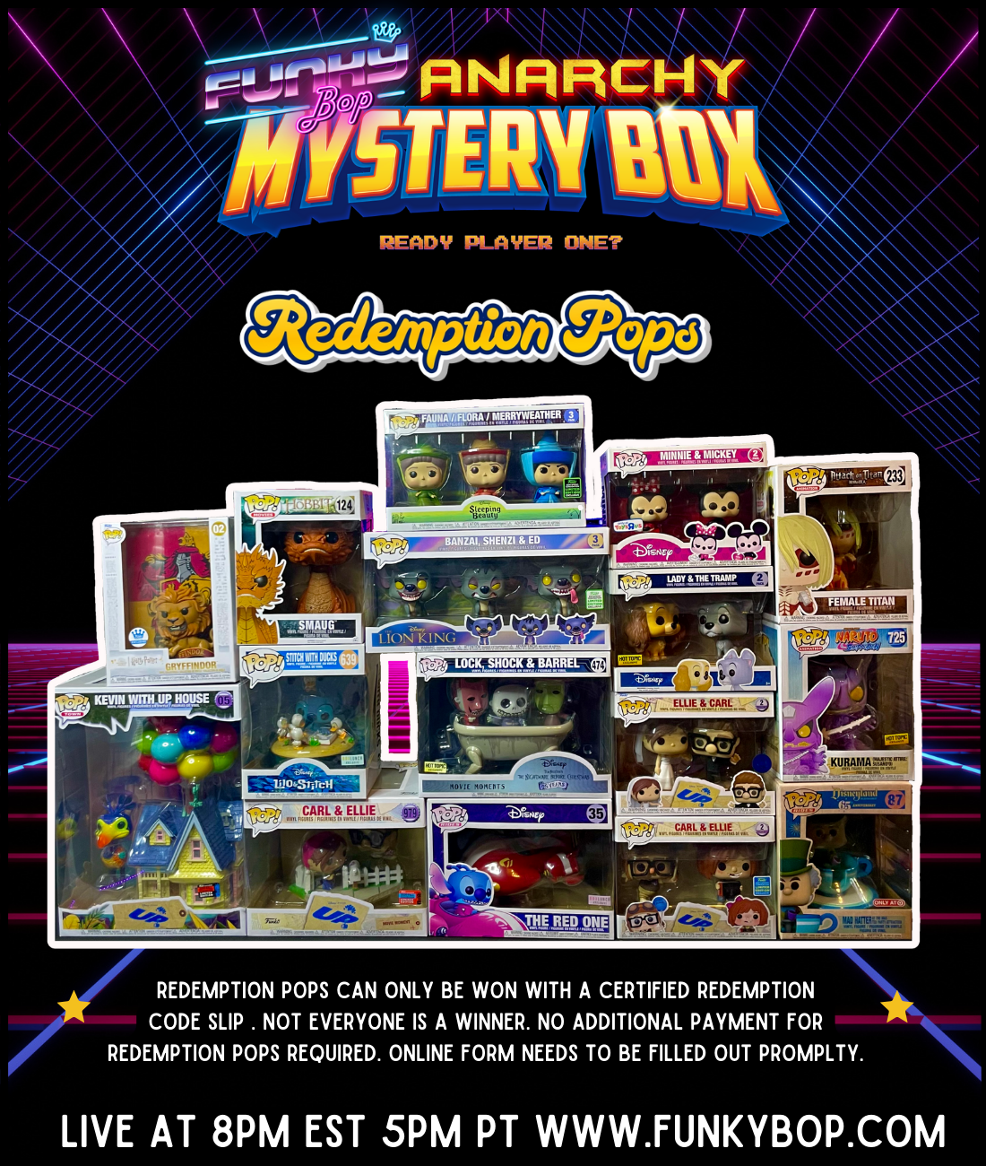 Funky Bop ANARCHY Mystery Box - 3.22