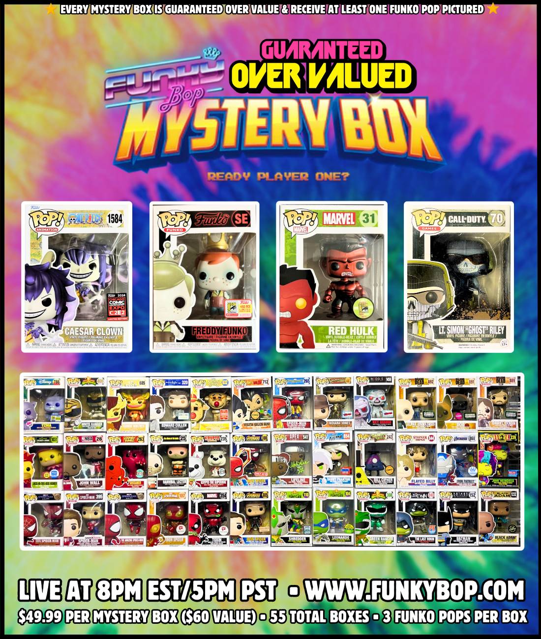 Funky Bop GUARANTEED OVER VALUED Mystery Box - 6.14