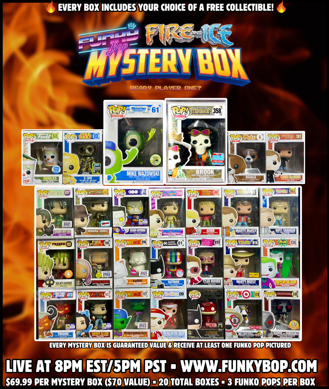 Funky Bop FIRE Mystery Box - 6.28